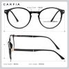 imageCARFIA Round Blue Light Glasses for Women Lightweight Cute Computer Gaming Glasses Blue Light Blocker Revo Lenses11 Black Frame Antiblue Lens