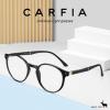 imageCARFIA Round Blue Light Glasses for Women Lightweight Cute Computer Gaming Glasses Blue Light Blocker Revo Lenses11 Black Frame Antiblue Lens
