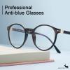 imageCARFIA Round Blue Light Glasses for Women Lightweight Cute Computer Gaming Glasses Blue Light Blocker Revo Lenses11 Black Frame Antiblue Lens