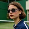 imageCARFIA Sports Casual Mens Womens Polarized Sunglasses  Removable Side Shield UV Protection CA0921Gray Frame Gray Lens