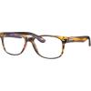 imageCARFIA Square Blue Light Blocking Glasses  AntiFatigue Computer Gaming Glasses Prevent Headaches EyeglassesBrown Stripe Frame
