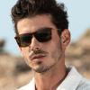 imageCARFIA Vintage Polarized Sunglasses for Men Women Lightweight Durable Design with UV Protection CA5200A Tea Frame Gray Sheet