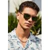 imageCARFIA Vintage Polarized Sunglasses for Men Women Lightweight Durable Design with UV Protection CA5200A Tea Frame Gray Sheet