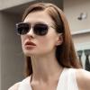 imageCARFIA Vintage Polarized Sunglasses for Men Women Lightweight Durable Design with UV Protection CA5200C Transparent Light Grey Framed Grey Lens