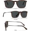 imageCARFIA Vintage Polarized Sunglasses for Men Women Lightweight Durable Design with UV Protection CA5200F Grey Lenses Tortoise Frame