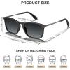 imageCARFIA Vintage Polarized Sunglasses for Men Women Lightweight Durable Design with UV Protection CA5200Ggrey Gradient Lenses