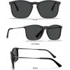 imageCARFIA Vintage Polarized Sunglasses for Men Women Lightweight Durable Design with UV Protection CA5200Grey Lenses Black Frame