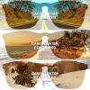 imageCARFIA Vintage Polarized Sunglasses for Men Women Lightweight Durable Design with UV Protection CA5200Grey Lenses Black Frame