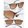 imageCARFIA Vintage Polarized Sunglasses for Men Women Lightweight Durable Design with UV Protection CA5200H Brown Gradient Lenses
