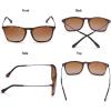 imageCARFIA Vintage Polarized Sunglasses for Men Women Lightweight Durable Design with UV Protection CA5200H Brown Gradient Lenses