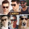 imageCARFIA Vintage Polarized Sunglasses for Men Women Lightweight Durable Design with UV Protection CA5200H Brown Gradient Lenses
