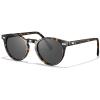 imageCARFIA Acetate Polarized Sunglasses for Men Retro Classic Round Shades31 Tortoise Frame Grey Polarized Lens