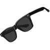imageCARFIA Retro Polarized Sunglasses For Men UV400 Protection Square Arrow Rivet Trendy Classic Thick Shades3black Frame Black Lens