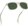 B. Clear Light Yellow Frame Green Lens