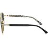 imageCARFIA AcetateMetal Frame Round Sunglasses for Women Polarized UV Protection Stylish Designer Eyewear CA19516white and Yellow Checkered Line Frame Grey Lens