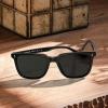 imageCARFIA Retro Acetate Polarized Sunglasses for Men UV400 Protection Driving Outdoor AntiGlare Sun Glasses CA5354WSA Black Frame  Grey Lenses