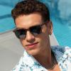 imageCARFIA Retro Acetate Polarized Sunglasses for Men UV400 Protection Driving Outdoor AntiGlare Sun Glasses CA5354WSG Brown Tortoiseshell Frame Grey Lenses