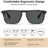 imageCARFIA Retro Polarized Sunglasses for Men UV Protection Handcrafted Acetate Frame Fashion Cool Sun Glasses CA535725 Tortoise Frame Gray Lens