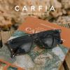 imageCARFIA Retro Polarized Sunglasses for Men UV Protection Handcrafted Acetate Frame Fashion Cool Sun Glasses CA535725 Tortoise Frame Gray Lens