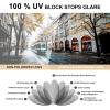 imageCARFIA Retro Polarized Sunglasses for Men UV Protection Handcrafted Acetate Frame Fashion Cool Sun Glasses CA5357261 Transparent Grey Frame Gray Lens