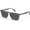 imageCARFIA Retro Polarized Sunglasses for Men UV Protection Handcrafted Acetate Frame Fashion Cool Sun Glasses CA5357261 Transparent Grey Frame Gray Lens