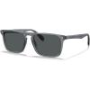 imageCARFIA Retro Polarized Sunglasses for Men UV Protection Handcrafted Acetate Frame Fashion Cool Sun Glasses CA5357261 Transparent Grey Frame Gray Lens