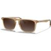 imageCARFIA Retro Polarized Sunglasses for Men UV Protection Handcrafted Acetate Frame Fashion Cool Sun Glasses CA5357262 Clear Coffee Frame Brown Lens