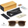 imageCARFIA Retro Polarized Sunglasses for Men UV Protection Handcrafted Acetate Frame Fashion Cool Sun Glasses CA5357262 Clear Coffee Frame Brown Lens