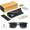 imageCARFIA Retro Polarized Sunglasses for Men UV Protection Handcrafted Acetate Frame Fashion Cool Sun Glasses CA5357265 Crystal Blue Frame Gray Lens