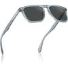 imageCARFIA Retro Polarized Sunglasses for Men UV Protection Handcrafted Acetate Frame Fashion Cool Sun Glasses CA5357265 Crystal Blue Frame Gray Lens