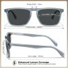 imageCARFIA Retro Polarized Sunglasses for Men UV Protection Handcrafted Acetate Frame Fashion Cool Sun Glasses CA5357265 Crystal Blue Frame Gray Lens