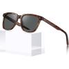 imageCARFIA Retro Acetate Polarized Sunglasses for Men UV400 Protection Driving Outdoor AntiGlare Sun Glasses CA5354WSG Brown Tortoiseshell Frame Grey Lenses