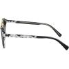 imageCARFIA Small Face Acetate Polarized Sunglasses for Women UV Protection Retro Double Bridge Eyewears Metal Brow Round Sunnies5 Black White Tortoise Frame Gradient Grey Lens