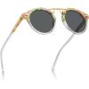 6. Green Tortoise Frame Grey Lens