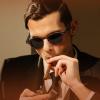 imageCARFIA Retro Cool Atetate Sunglasses for Men Polarized UV Protection Keyhole Square Sunnies Driving Shades Trendy Eyewears41 Brown Tortoise Burgundy Frame Grey Lens