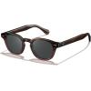 imageCARFIA Retro Cool Atetate Sunglasses for Men Polarized UV Protection Keyhole Square Sunnies Driving Shades Trendy Eyewears41 Brown Tortoise Burgundy Frame Grey Lens
