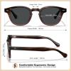 imageCARFIA Retro Cool Atetate Sunglasses for Men Polarized UV Protection Keyhole Square Sunnies Driving Shades Trendy Eyewears41 Brown Tortoise Burgundy Frame Grey Lens