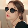 imageCARFIA Double Bridge Small Acetate Sunglasses for Women Polarized Retro Metal Brow Ladies Sunnies Fashion Round EyewearsBlack