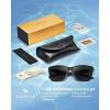 imageCARFIA Casual Polarized Mens Sunglasses UV400 Protection Lightweight Unbreakable TR90 Sports Cycling Fishing Glasses CA0951B Matte Black Frame Gray Lens