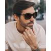 imageCARFIA Casual Polarized Mens Sunglasses UV400 Protection Lightweight Unbreakable TR90 Sports Cycling Fishing Glasses CA0951B Matte Black Frame Gray Lens
