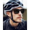 imageCARFIA Casual Polarized Mens Sunglasses UV400 Protection Lightweight Unbreakable TR90 Sports Cycling Fishing Glasses CA0951B Matte Black Frame Gray Lens