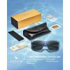 imageCARFIA Casual Polarized Mens Sunglasses UV400 Protection Lightweight Unbreakable TR90 Sports Cycling Fishing Glasses CA0951C Matte Stripe Frame Gray Lens