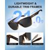imageCARFIA Casual Polarized Mens Sunglasses UV400 Protection Lightweight Unbreakable TR90 Sports Cycling Fishing Glasses CA0951D Matte Tortoiseshell Frame Gray Lens