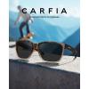 imageCARFIA Casual Polarized Mens Sunglasses UV400 Protection Lightweight Unbreakable TR90 Sports Cycling Fishing Glasses CA0951D Matte Tortoiseshell Frame Gray Lens
