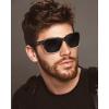imageCARFIA Casual Polarized Mens Sunglasses UV400 Protection Lightweight Unbreakable TR90 Sports Cycling Fishing Glasses CA0951D Matte Tortoiseshell Frame Gray Lens