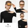 imageCARFIA Night Driving Glasses for Men Women Fit Over Night Vision Glasses Anti Glare Yellow Lens1 Transparent Gray Frame Yellow Lens