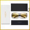 imageCARFIA Night Driving Glasses for Men Women Fit Over Night Vision Glasses Anti Glare Yellow Lens1 Transparent Gray Frame Yellow Lens
