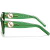 imageCARFIA Retro Acetate Polarized CatEye Sunglasses for Women UV400 Protection Designer Glasses Trendy Classic Shades CA1952Green Frame Brown Gradient Lenses