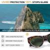 imageCARFIA Retro Acetate Polarized CatEye Sunglasses for Women UV400 Protection Designer Glasses Trendy Classic Shades CA1952Tortoise Frame Green Lenses