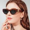 imageCARFIA Retro Acetate Polarized CatEye Sunglasses for Women UV400 Protection Designer Glasses Trendy Classic Shades CA1952Tortoise Frame Grey Lenses